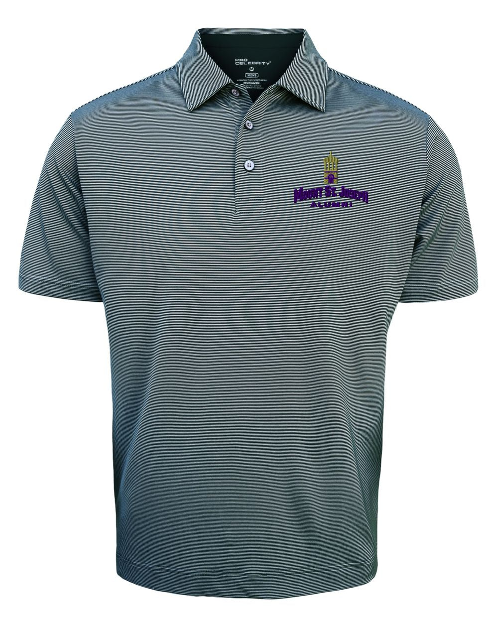 Alumni Polo | Black Stripe