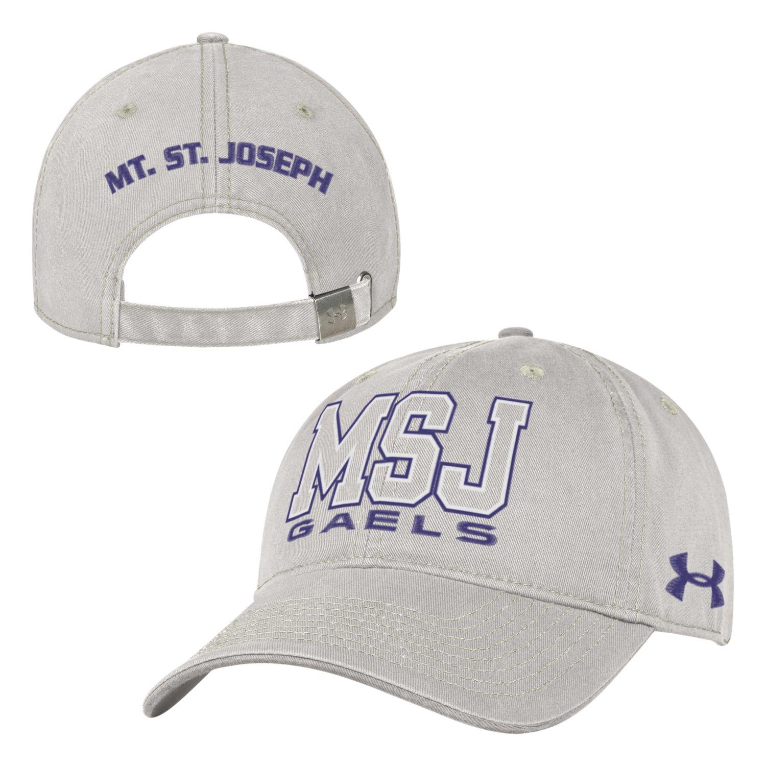 Hat, Under Armour Washed Cotton  Stone – Mount Saint Joseph High