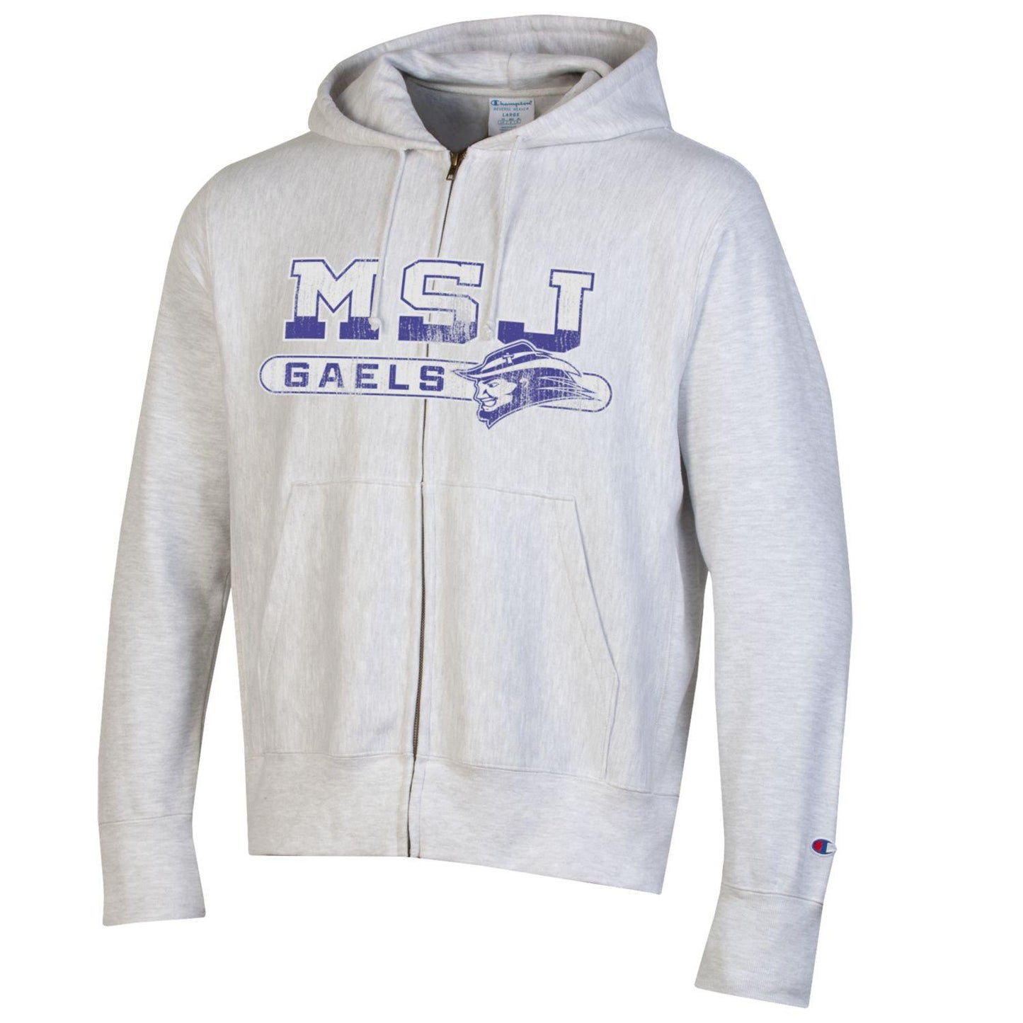 Champion Reverse Weave Full Zip Hood | Silver Gray Heather