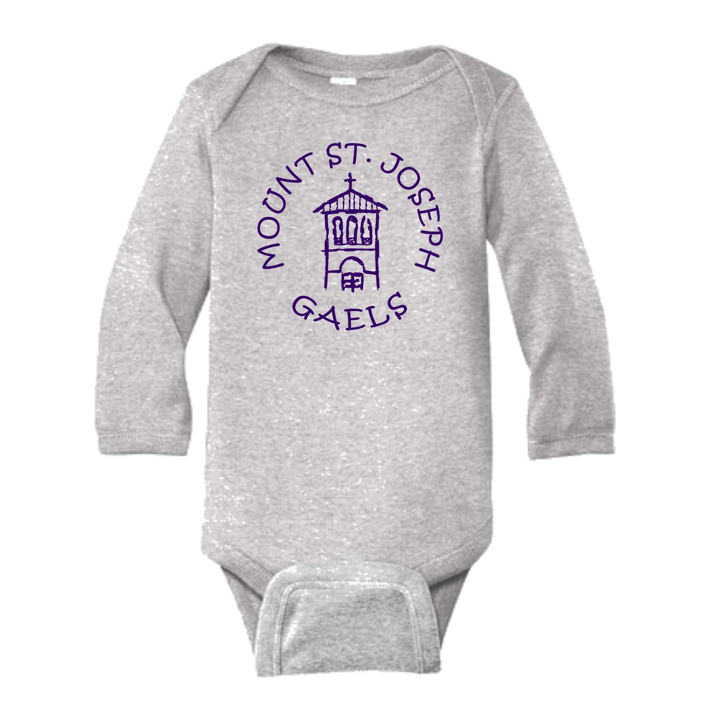 Long Sleeve Infant Onesie | Heather Gray