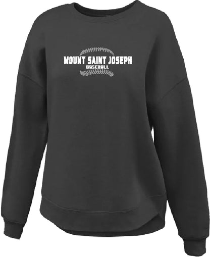 Womens Baseball Crew Sweatshirt