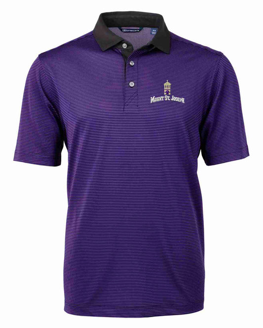 Mens Striped Polo