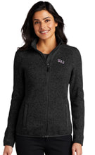 Load image into Gallery viewer, Women&#39;s Sweater Fleece Jacket | Black Heather
