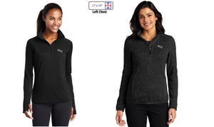 Women's Sweater Fleece Jacket | Black Heather