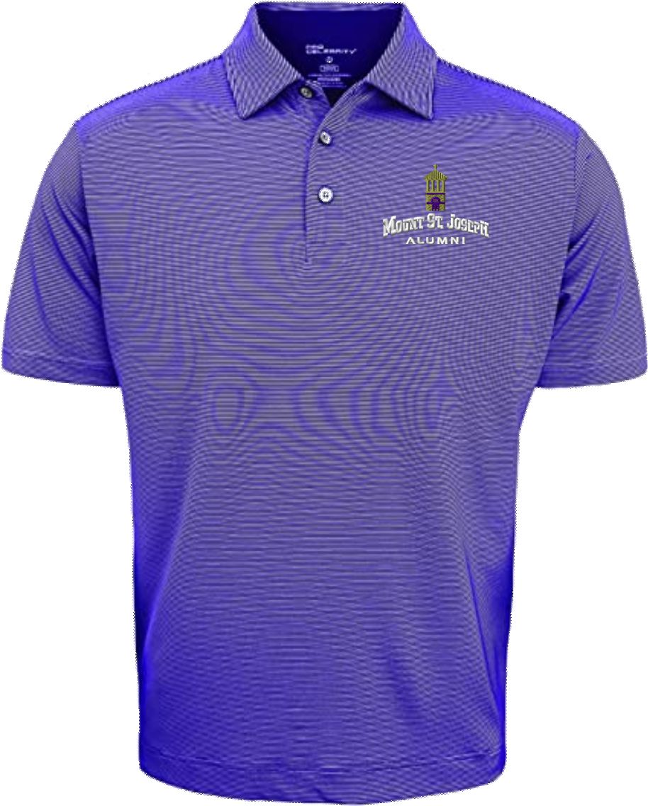 Alumni Polo | Purple Stripe