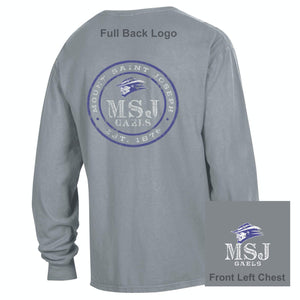 Hanes Comfort Wash L/Sleeve Pocket T-Shirt | Concrete
