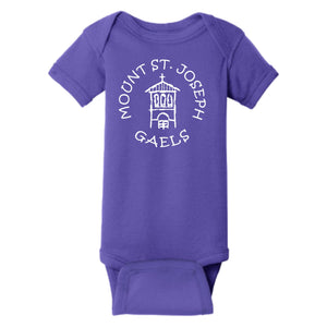 Short Sleeve Infant Onesie | Purple or White
