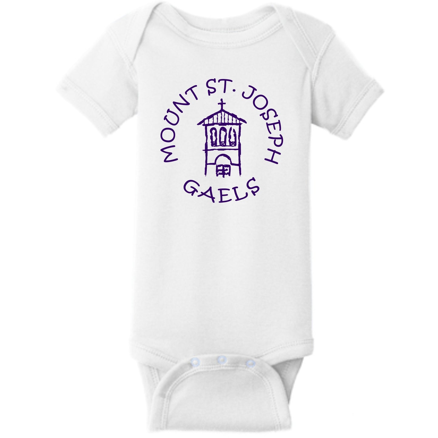 Short Sleeve Infant Onesie | Purple or White