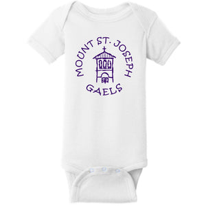 Short Sleeve Infant Onesie | Purple or White