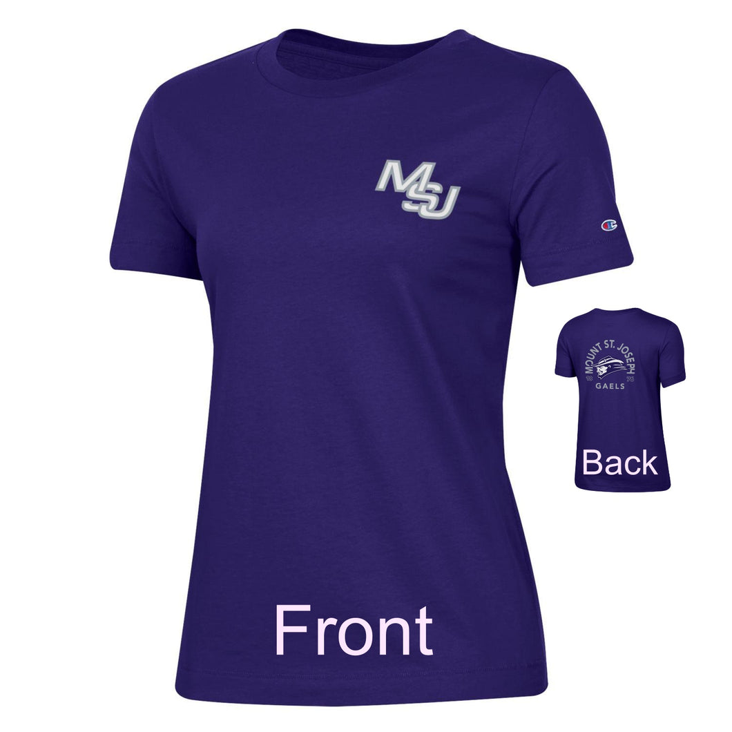 Champion Women's University II T-shirt | Purple or Oxford Heather